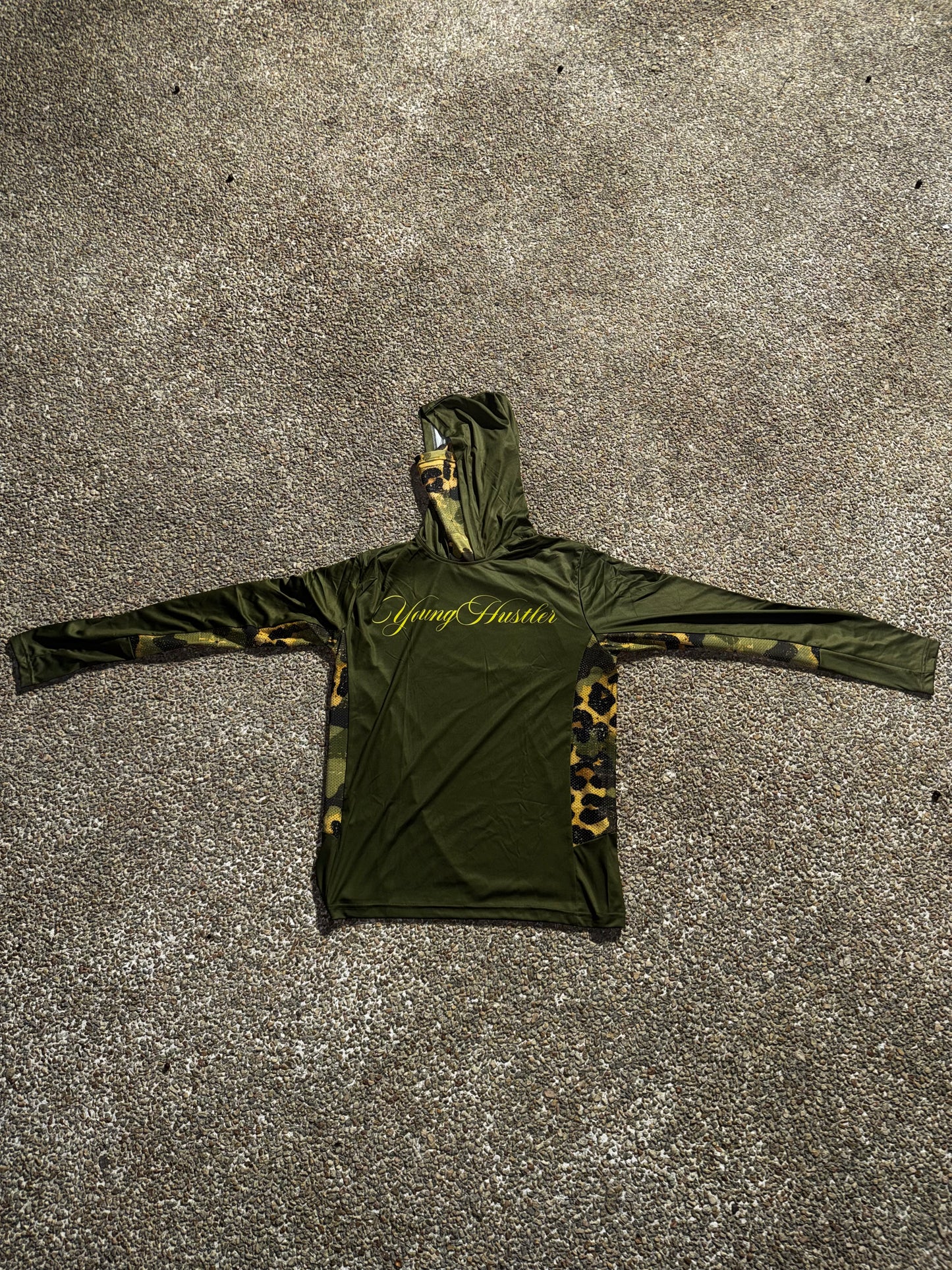 Green swimming shirt